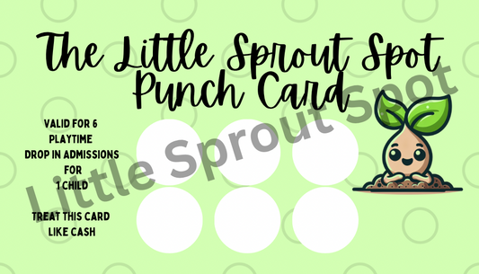 The Little Sprout Spot Punch Card