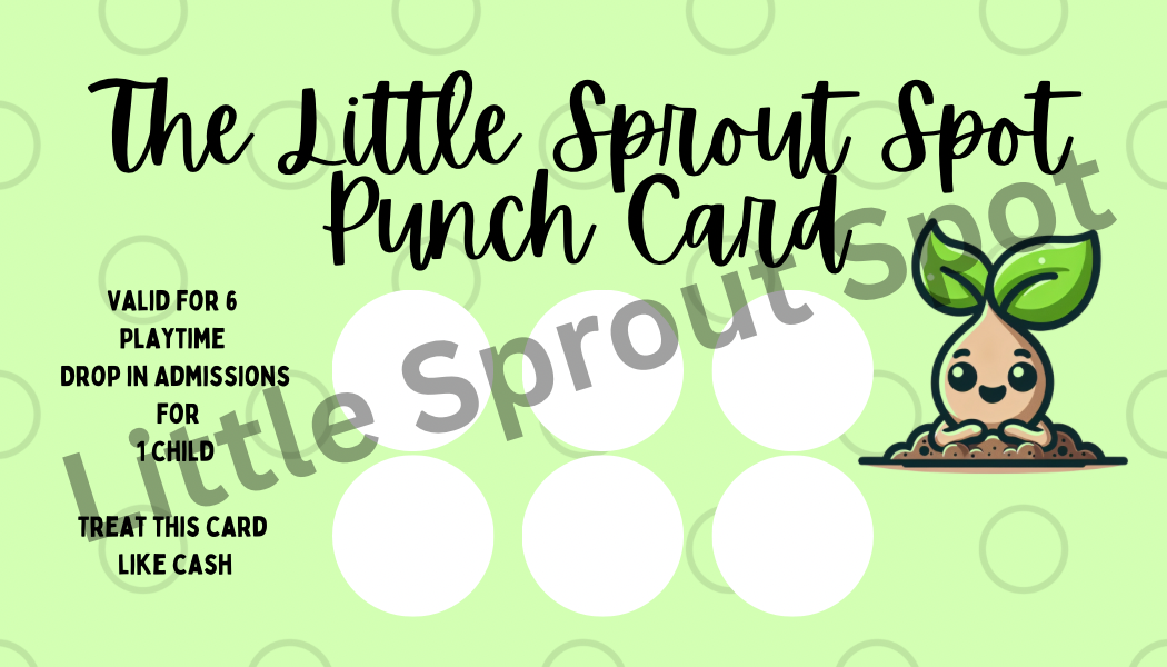 The Little Sprout Spot Punch Card