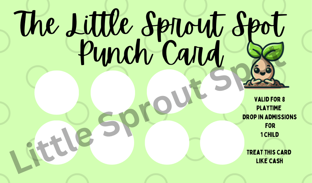 The Little Sprout Spot Punchcard