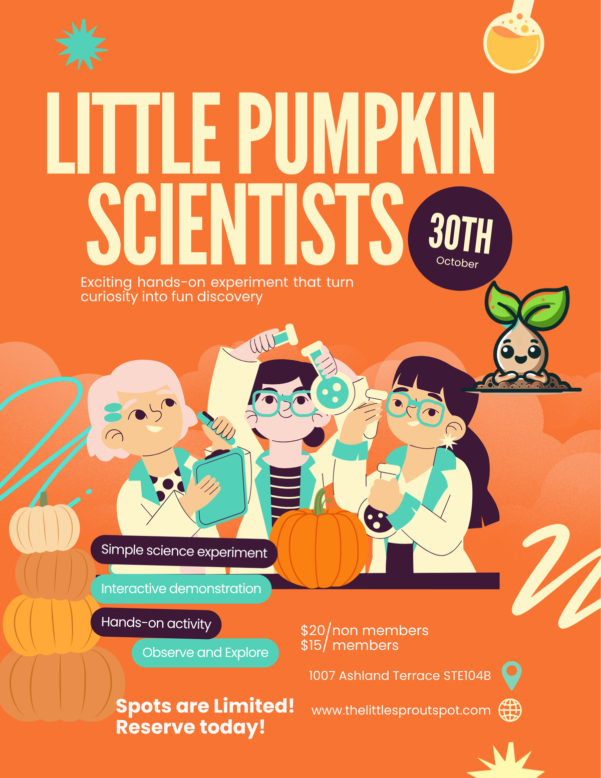 Little Pumpkin Scientists October 30